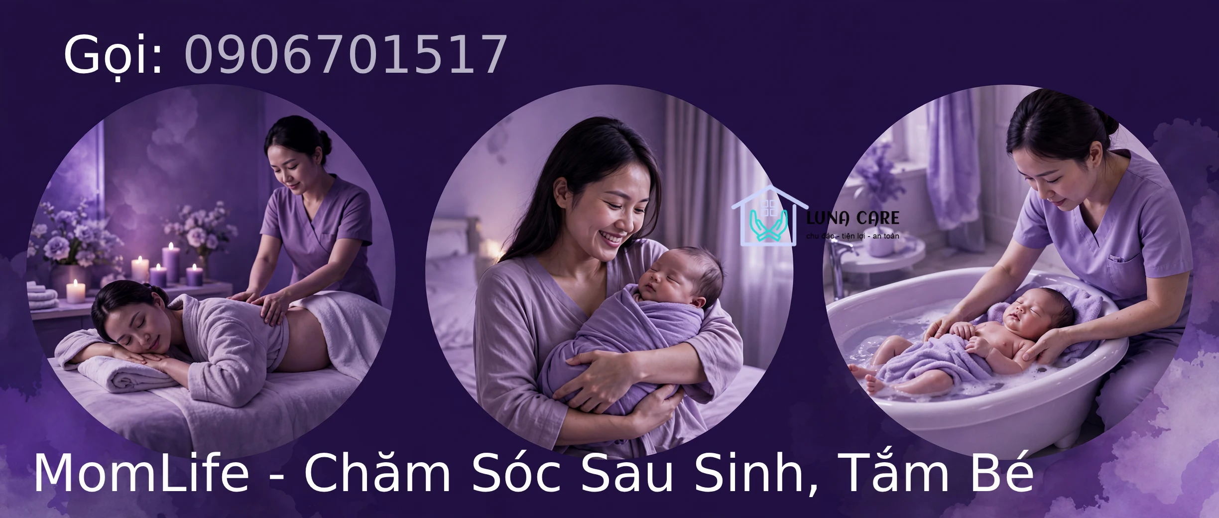 Luna care - MomLife - chăm sóc sau sinh, tắm bé